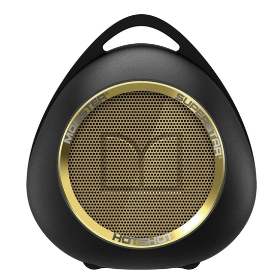 Monster-SuperStar-HotShot-Portable-Bluetooth-Speaker-Gold.jpg Monster SuperStar HotShot Portable Bluetooth Speaker Black Gold - Image 1