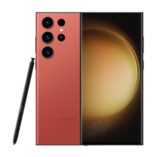 galaxy-s23-ultra-red.jpg Samsung Galaxy S23 Ultra 5G Dual SIM 12GB/256GB – Red – SM-S918B/DS-Snapdragon 8 Gen 2 - Image 1
